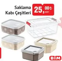 SAKLAMA KABI ÇEŞİTLERİ